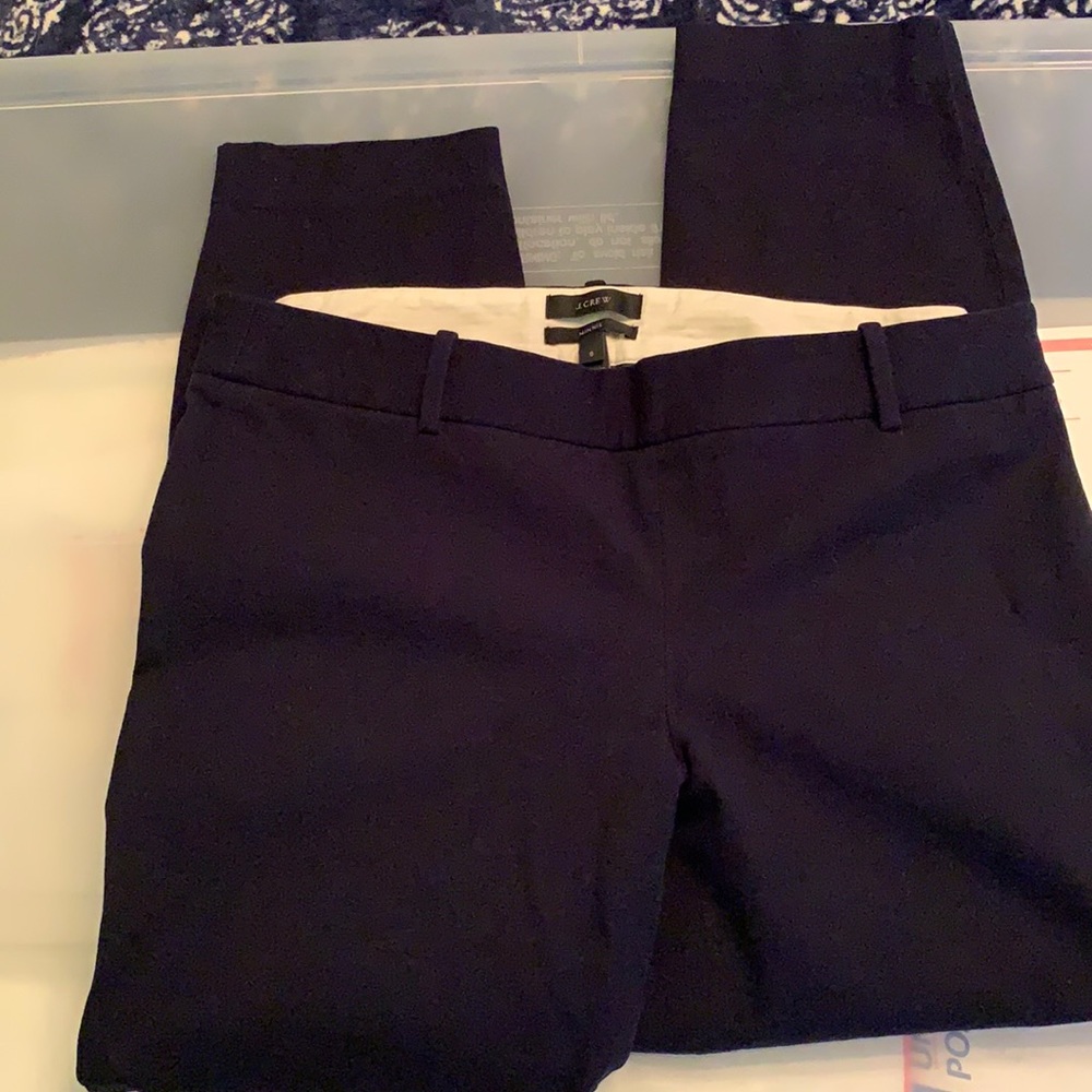 J. Crew Minnie Navy ankle crop pants